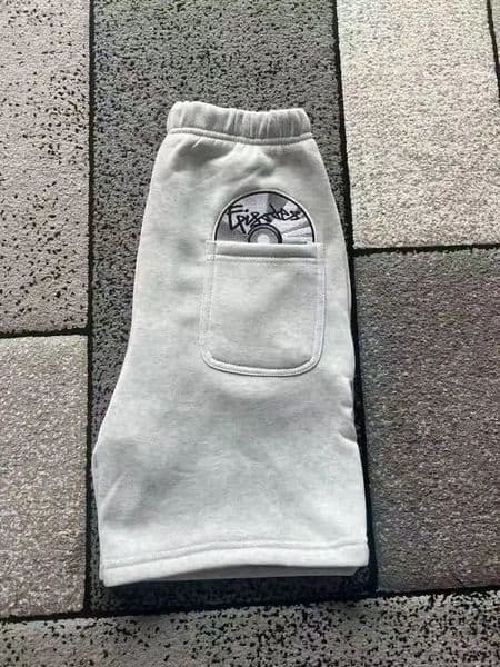 Y2K retro summer gray disc pattern mens shorts casual comfortable loose breathable fabric simple modern sports casual pants 260512 Z260601