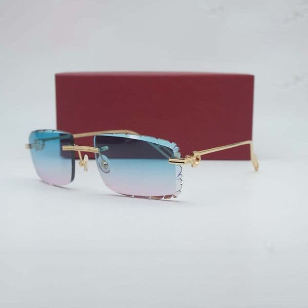 Luxury panther rimless eyeglasses frame CT0061O, ultra-light anti-blue light eyeglasses