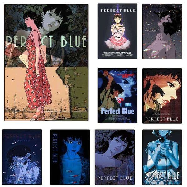 Japanese Classic Anime Comic Movie Perfect Blue Posters Canvas Printing Vintage Wall Art Picture for Living Room Home Decor Gift 26Y0513