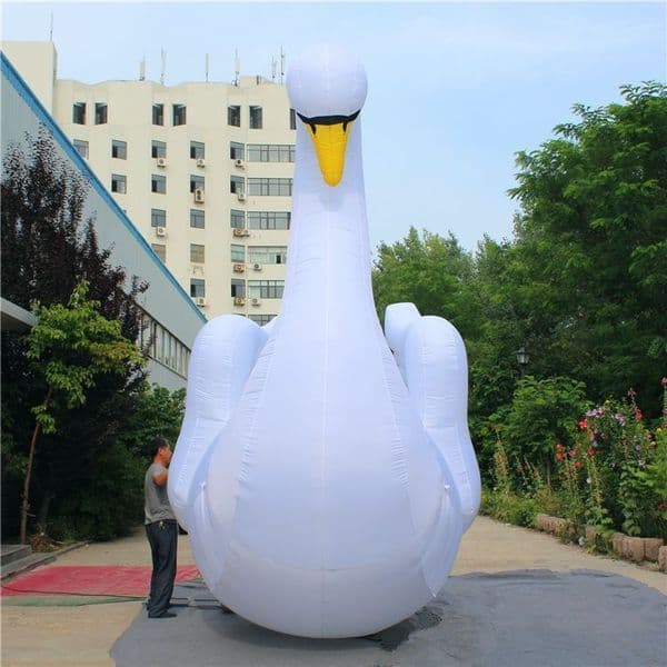wholesale Giant inflatable swan balloons for events and advertising - durable outdoor mascot decoration