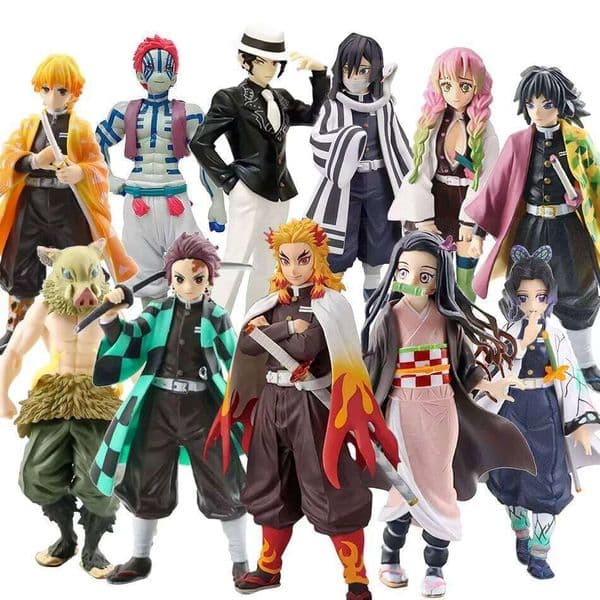 Anime Ornament Kimetsu No Yaiba Figure 15cm Nezuko Tanjirou Mitsuri Shinobu Zenitsu Kyoujurou Action Figural Model Toy Gifts 26Y0511 26Y0513