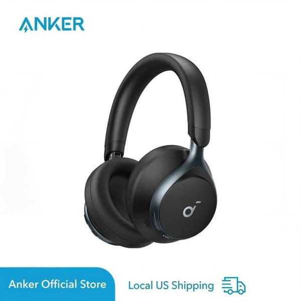 Soundcore by Anker Space One Active Noise Cancelling Headphones 2X Stronger Voice Reduction 40H ANC Playtime Refurbished S260509