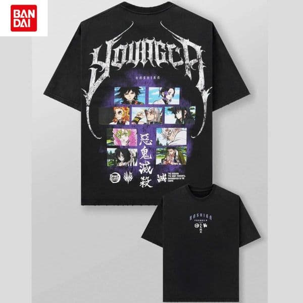 Top Bandai Demon Slayer Kimetsu No Yaiba - Anime Tees Both Men and Women Can Wear Adult and Childrens T-shirts L260513WSKA
