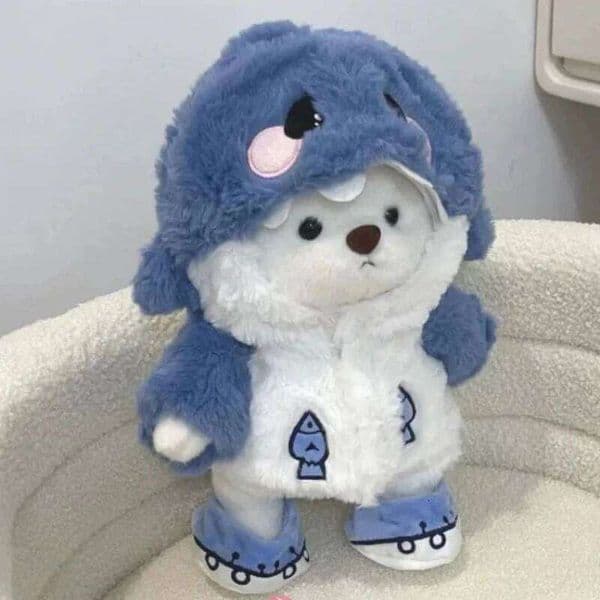 Transformable Shark To Bear Plush Girl'S Heart Gift For Children Birthday Creative Doll Stuffed Animal Toy Soft Toys W260513