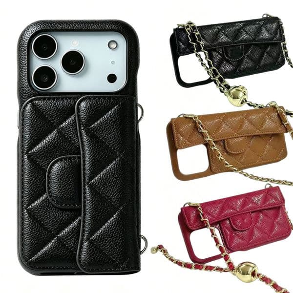 17 pink Pro Max phone case designer Card Pocket Leather Card Holder Designer Phone Case iPhone Case for iPhone 16 15 14 13 12 Luxury Wallet Cover Cases Accessories 2026