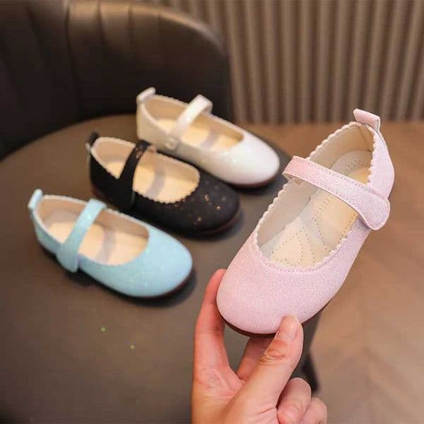 Children Mary Jane Shoes Girls Shiny Leather Shoes for Party Wedding Kids Princess Performance Shoes Simple Spring Autumn 2024L260513F3A0