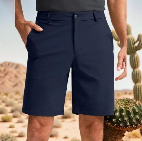 Business Mens Golf Shorts Summer Quick Dry Casual Flat Front Dress Shorts Stretch Hiking Work Wear Dress Shorts with 4 Pockets 260508