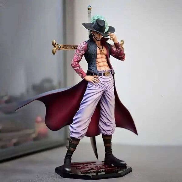 30cm Gk Dracule Mihawk Model Oka Shichibukai Anime Desktop Ornament Statue Pvc Doll Toy Boy Collectibles Birthday Gift 26L0513