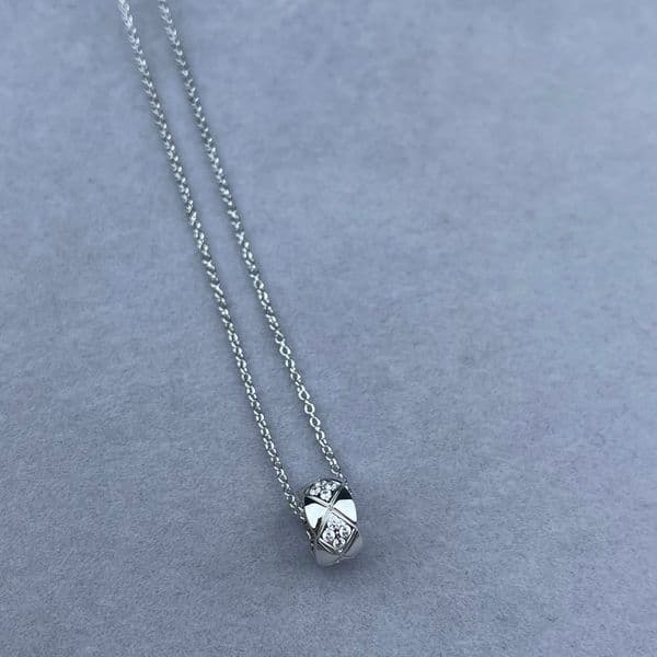 CC brand diamond design necklace H brand designer necklace fine jewelry Copper Gold Plated Cross Pendant Necklace for women