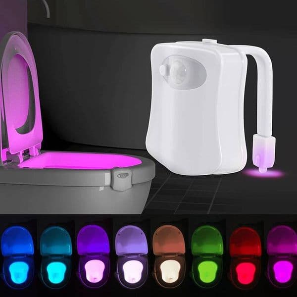 Light PIR Motion Sensor Lights LED Night Lamp 16 Colors Toilet Bowl Lighting For Bathroom Washroom ddmynov