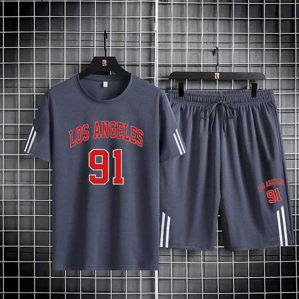 Summer basketball set mens and womens ice thin breathable quick drying round neck short sleeved shorts running two-piece set Q260513