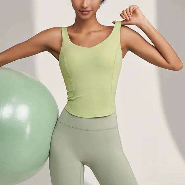 Women's fitness sports vest, camisole, beautiful back, running, shock-absorbing, gathering and slimming, naked feeling, worn ext 26W0513