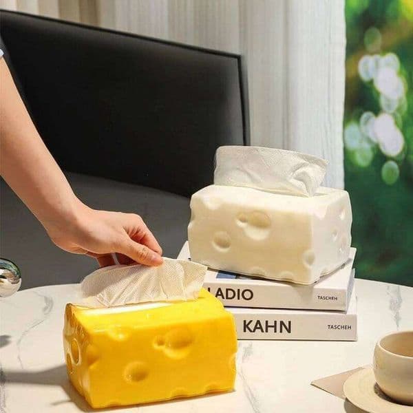 Creative cheese tissue paper box, light luxury, high-end living room, coffee table, household napkins 26W0513