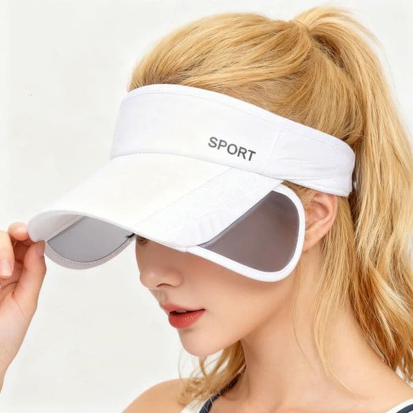 Summer Sun Protection Empty Top Hat Womens Leisure Cycling Retractable Brim Sunscreen Outdoor Sports Hats 260513