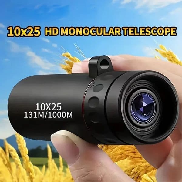 2000x25 HD Monocular Telescope Mini Portable Mobile Phone with Holder Camping Hunting Birdwatching 260512