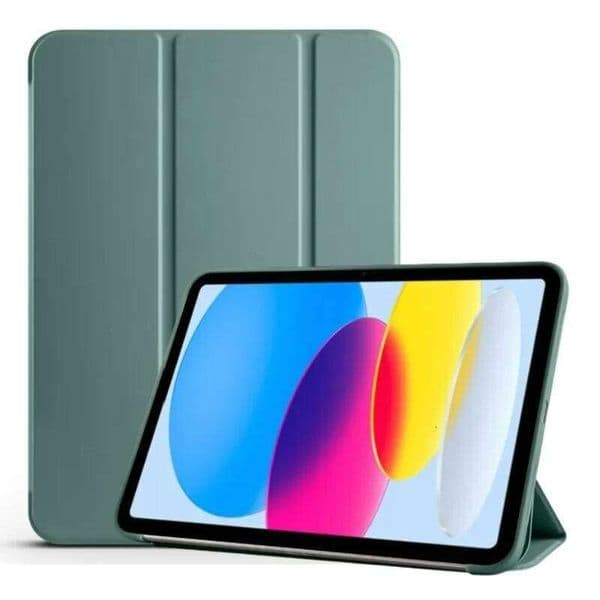 For Apple 2025 A16 Tri-Folding Silicon Back Stand Auto Sleep/Wake Tablet Case for iPad 11th 10th Generation Cover S260512