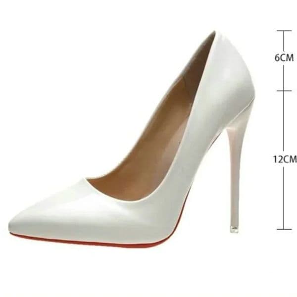 Women Shoes Red High Heels Sexy Pointed Toe 12cm Pumps Wedding Dress Shoes Nude Black Color Red Rubber Bottom High Heels 260513