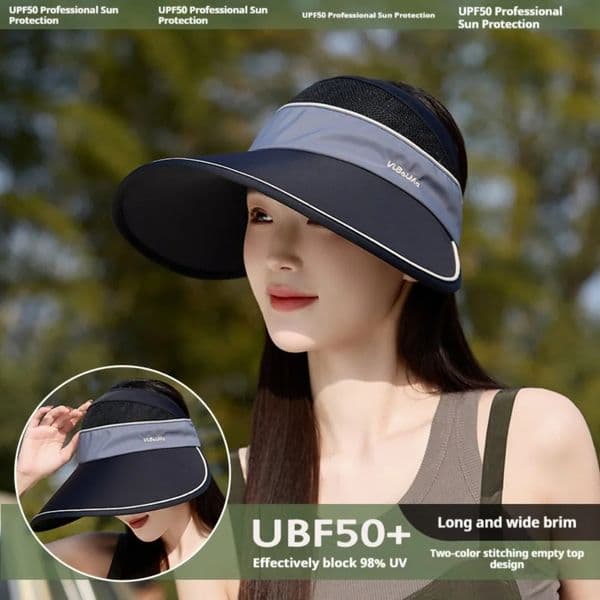 Womens Cooling Open Sun Hat Large Wide Brim UPF50 UV Protection Outdoor Essential for Ladies 260513
