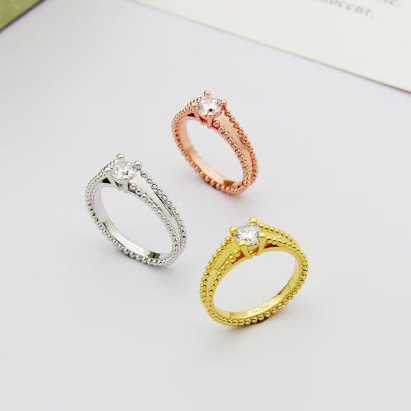 rings designer for women designer jewelry clover ring Vintage style charm ring flower rings high quality brand ring gifts cute ring diamond silver ring men