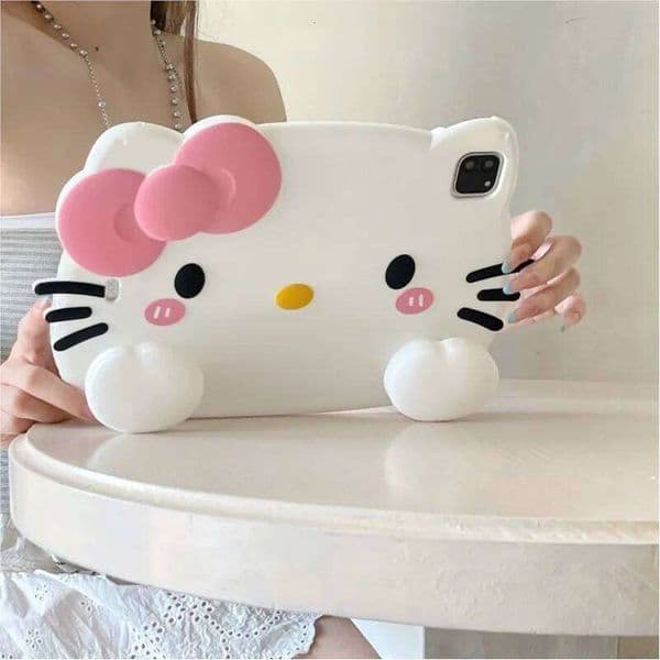 Cute 3D Cartoon Cat For A16 2025 mini 6 iPad 7 8 9th 10.2in 10th 10.9in 10.5 Pro 2018-2022 Air 11 Tablet Case S260512