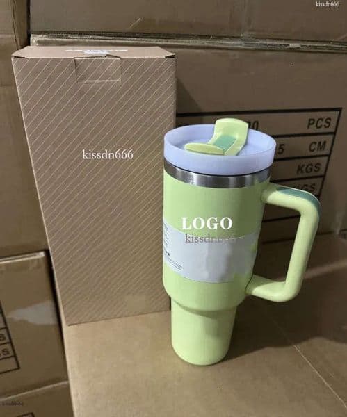 Designer water cup bucket 40oz insulated stainless steel large capacity double cup classic printing portable multi-color car cup home beer cup with gift box