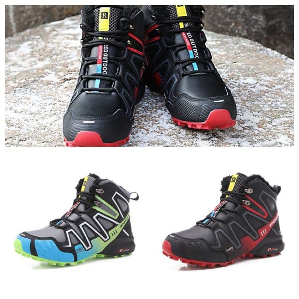 2026 Mens Lightweight High Top Hiking Boots With Warm Fleece Lining And Anti Slip Sole For Winter Trekking And Daily Commute