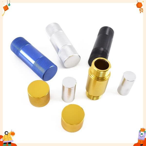 Colorful Portable Mini Aluminum Pollen Press Presser Compressor Metal Smoking Tool Herb Cream Whipper Tobacco herb Grinder Dry Herbal Vaporizer