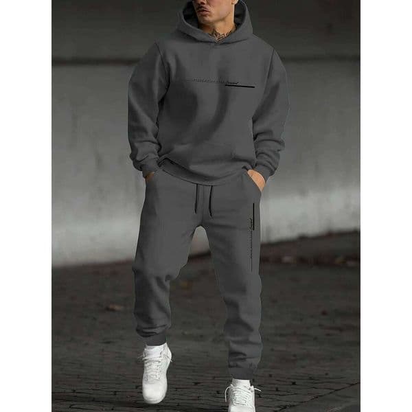2025 Men's Fall Printed Hoodie and Jogger Set - Perfect for School Start Season men tracksuit mens clothes funny suit W260513