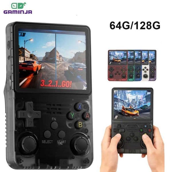 R36S Game Retro Handheld Gaming Console 35Inch IPS Sn Built in 64GB/128GB Memory Classic Games Handheld Game ConsoleJ260514