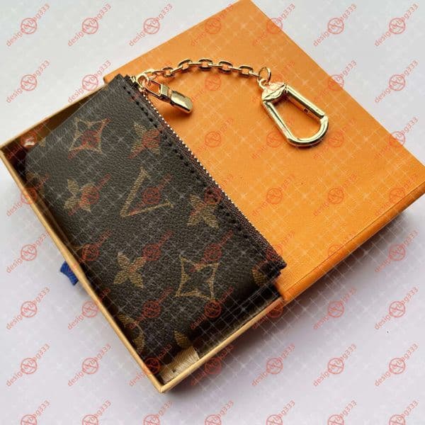 key pouch M62650 POCHETTE CLES Designer Fashion Womens Mens Key Ring Credit Card Holder Coin Purse Luxury Mini Wallet purse 072
