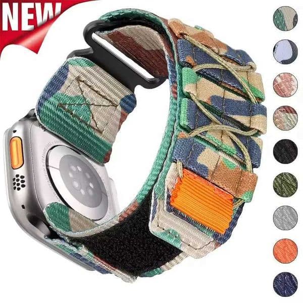 Nylon Strap for Watch 10 46mm 42mm Ultra 2 49mm Breathable Replacement Wristband for IWatch 9 8 7 6 5 4 3SE 45mm 41mm 44mm X260514