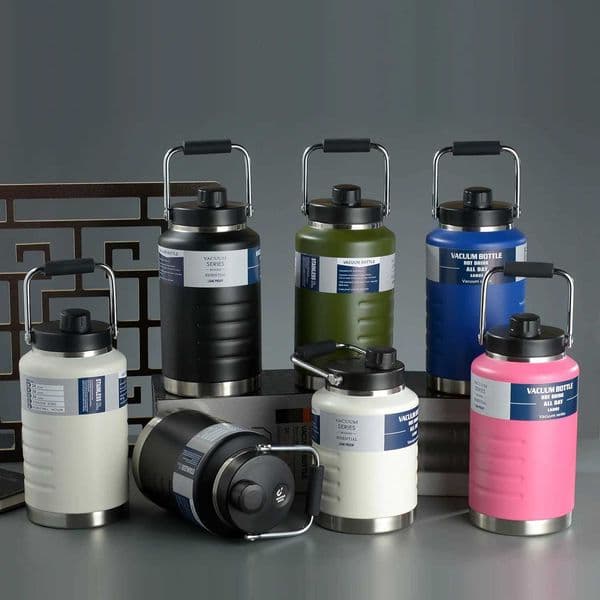 304 Stainless Steel Insulated Cup Large Capacity Portable Beer Keg Large Camping Ice Bar Cup Jugs 1500/2000ml Friend GiftT260514