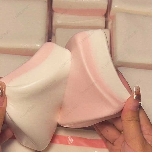Squishy Double-Sided Sticky Rice Cake Pink Slow Rising Rice Cake Squishy Slow Rebound Cake Bread Stress Release Hand Relax Gift C260514