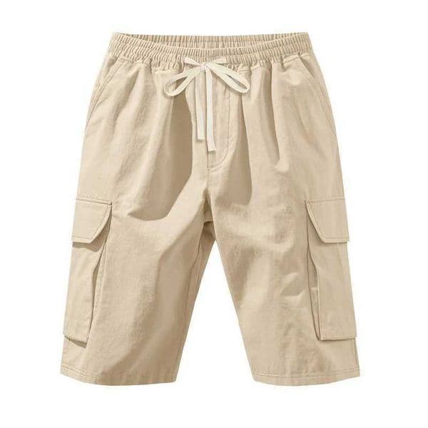 Summer Men Cargo Shorts Multi Pockets Design Loose Casual Half Pants Breathable Soft Daily Wear Beach Five Point Shorts For Men Q260514