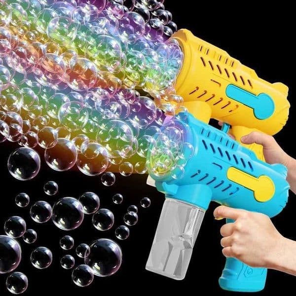 Childrens Outdoor Bubble Gun Toy Outdoor Birthday Party Wedding Prop Bubble Gun Without Battery Bubble Water L260514Z5DK