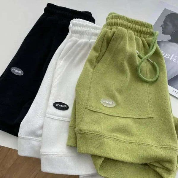 Women's Comfortable Loose Wide-legged Drawstring A Pants Waist Slim Fit Casual Home Versatile Sports Shorts New 26W0514