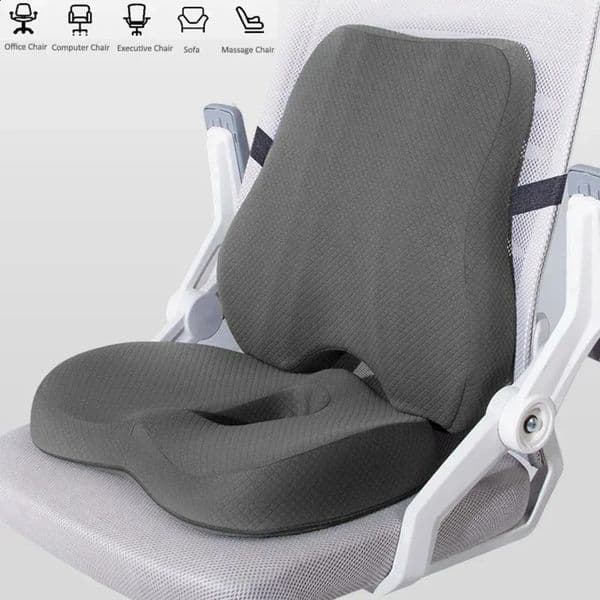 Luxury Designer Decor Memory Foam Seat Cushion Waist Back room Support Pillow Set Orthopedic Ergonomic Coccyx Relief Hip Lumbar Pad For Offi 16