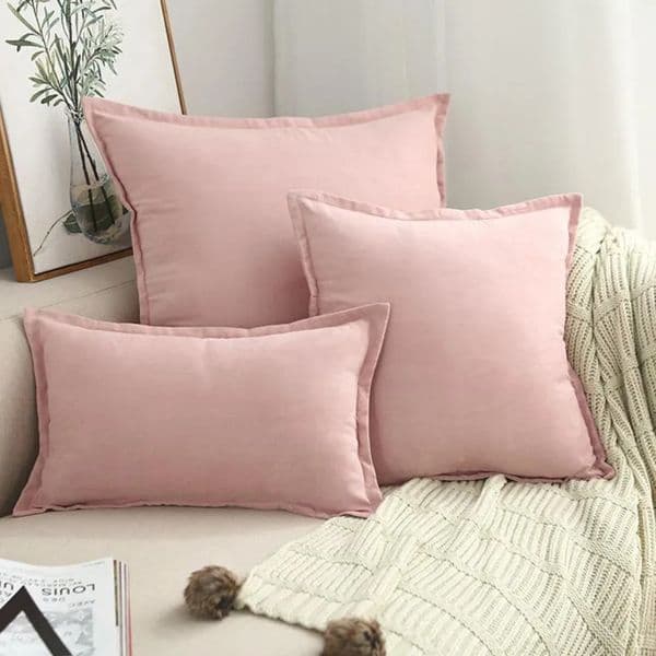 Luxury Designer Decor Cushion/Decorative Pillow 60Cm Nordic room Solid Color Suede Cushion Cover 45 45Cm Soft Skin-Friendly Pillowcase Home 16