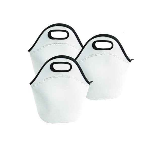 Reusable Sublimation Blanks Neoprene Insulated Lunch Bag Durable Waterproof Washable Lunch Tote Picnic Bags Box Carry Case Handbags With Zipper For School Work