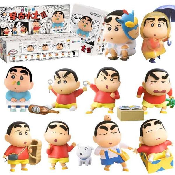 Crayon Shin Chans Shinnosuke Nohara ShinEarly Ancient Potato Series Blind Box Action Figure Desktop Ornaments Doll Toys Gifts C260514