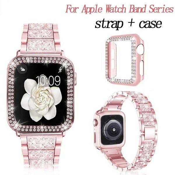 Chains Strap Case Strap Metal Band Women Bracelet For Watch 49mm 46mm 44mm 42mm 40mm 38mm iWatch 10 9 8 7 6 5 se 4 3 2 1 X260514