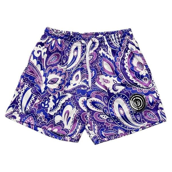 American Street Style Retro Paisley Pattern West Coast Style Mens Athleisure Basketball Shorts Summer Quick-drying Lightweight Q260514