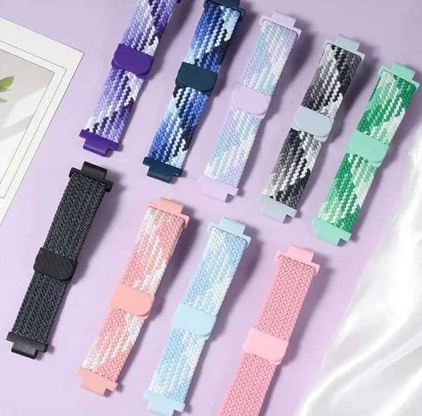 Brilliant Magnetic Absorption Flash Buckle Woven Watchband Cpatible with Genius Phone Watch Z10 Z9 Z8 AZ6 Pro D32 D41J260514