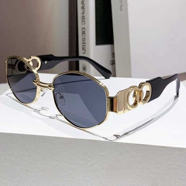 Luxury Fashion Brand Designer Sunglasses Women Men 2026 Vintage Steampunk Cat Eye Shades Glasses Outdoor Travel Party Sunglasses C260514