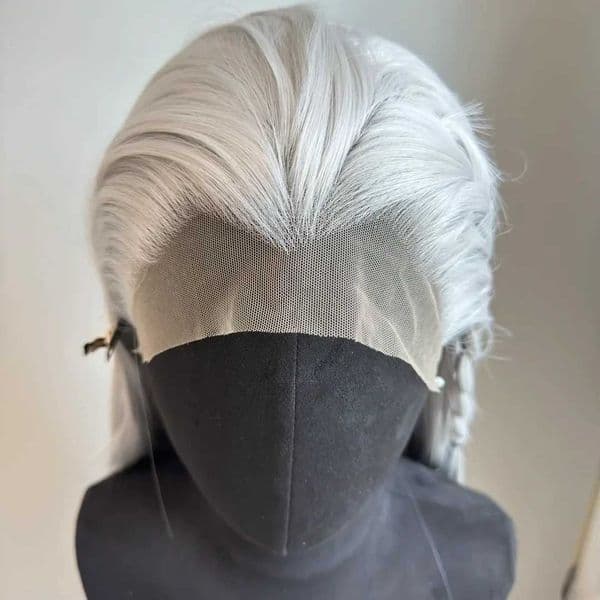 BeiBei White Lace Front Wigs for Women Long Straight 134 High Temperature Fibers Nature Looking Cosplay Wig Synthetic Lace WigsL260423