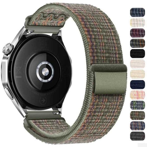 20mm 22mm Smart Watch Strap for Amazfit Balance GT4/3/2 46mm Nylon Loop Bracelet for Galaxy Watch 4/6 Classic 5 Pro 45mmJ260514