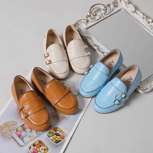 AS 2024 New Kids Shoes Children Casual Shoes Baby Girls Fashion Brand Moccasin Toddler Loafers Infant Shoes Boys Slip On ShoesL2605130CS4