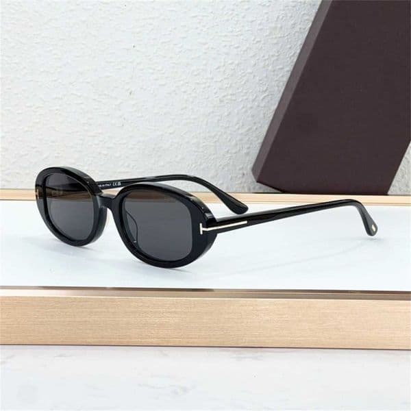 Cheap Designer glasses Oval Frame Acetate Sunglasses For Men And Women High-end Sunglasses For Vacations And Parties Trendy And Versatile Sun Protection