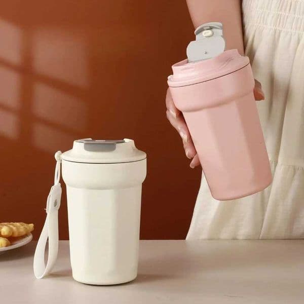Insulated 316 stainless steel octagonal coffee cup womens car water cup customizable for personalized travelT260514