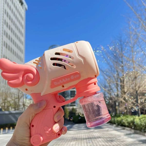 23Holes Bubble Gun Electric Soap Blowers Angle Blowing Toys Bubbles Maker Outdoor Party Games Children Birthday Gift L2605149ACO